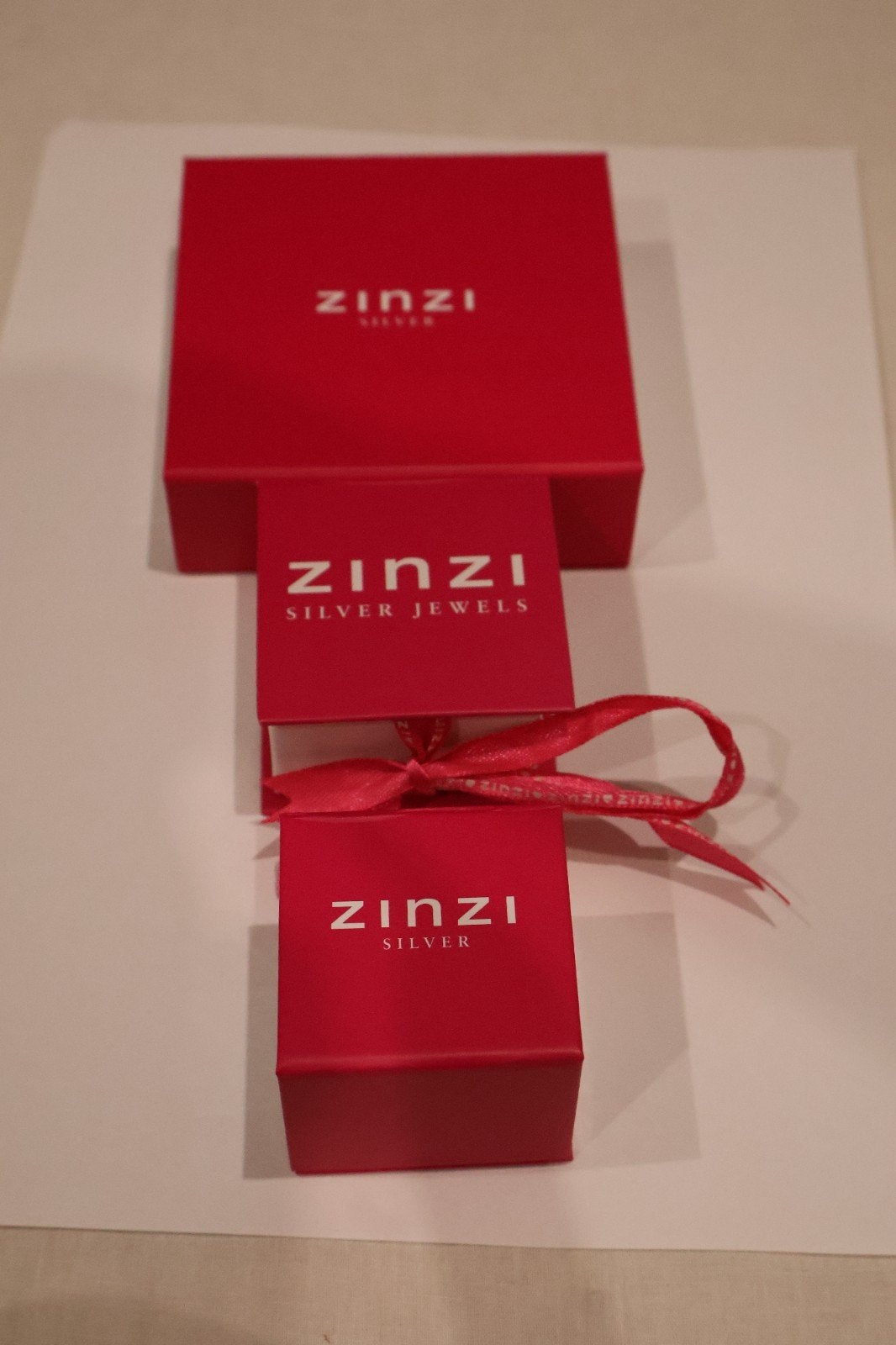 Complete ZINZI hartjes sieradenset – 925 zilver, Met edelsteen, Ophalen of Verzenden, Zo goed als nieuw, Zilver