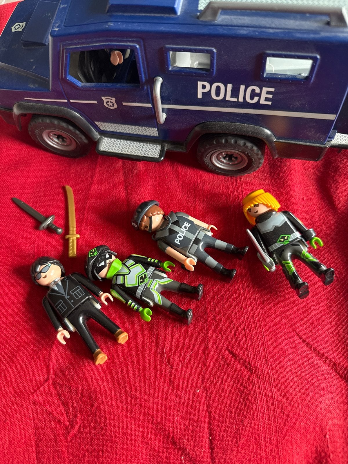 Playmobil Politie Bus met Figuren en Accessoires, Kinderen en Baby's, Gebruikt, Complete set, Voertuig, Ophalen of Verzenden