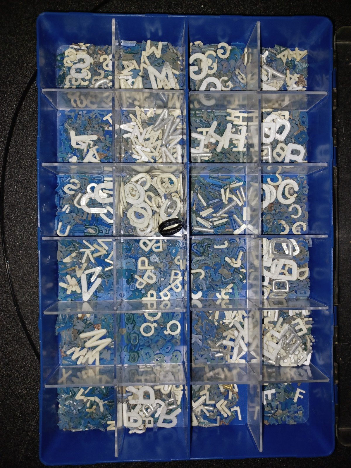 Legamaster Letterset voor informatieborden - 30mm, Ophalen of Verzenden, Gebruikt