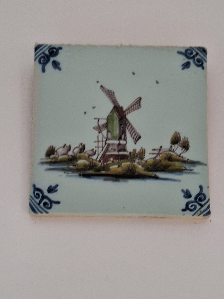 Orginele Makkumse tegeltjes, Huis en Inrichting, Ophalen of Verzenden, Zo goed als nieuw, Wandtegel