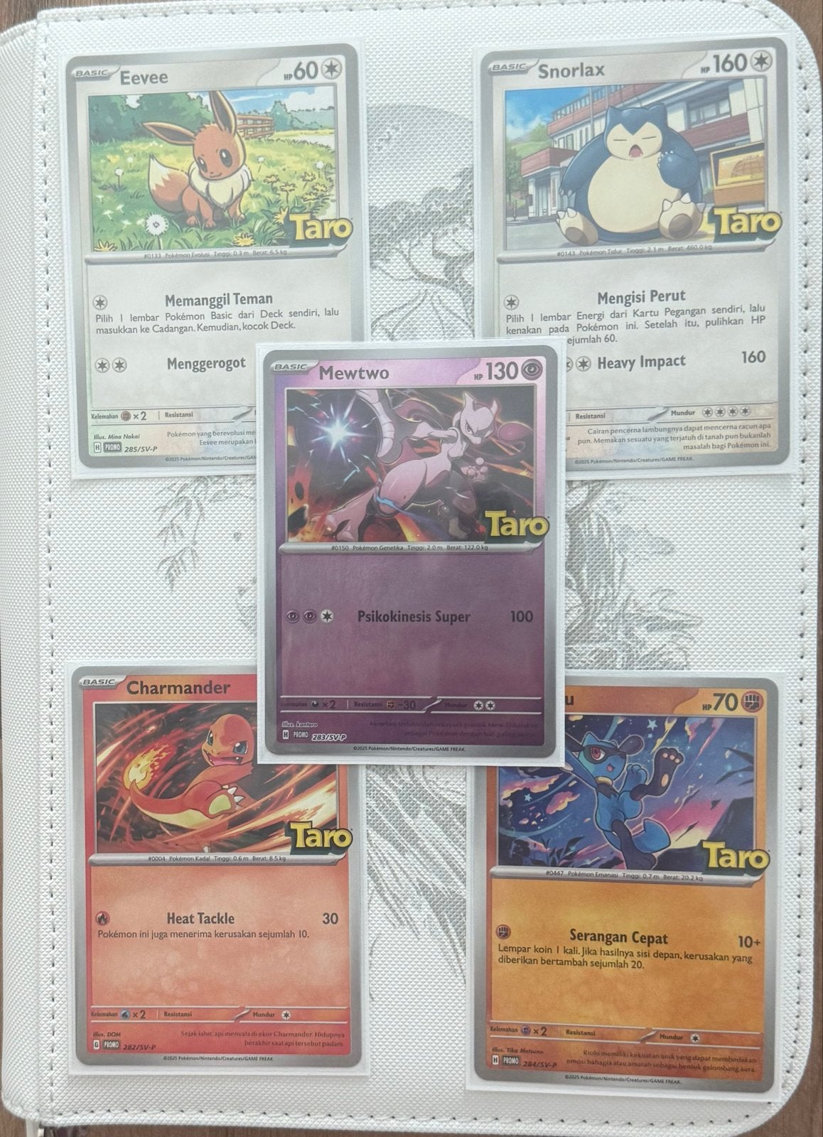Pokemon TARO promo set COMPLEET, Ophalen of Verzenden, Nieuw, Meerdere kaarten