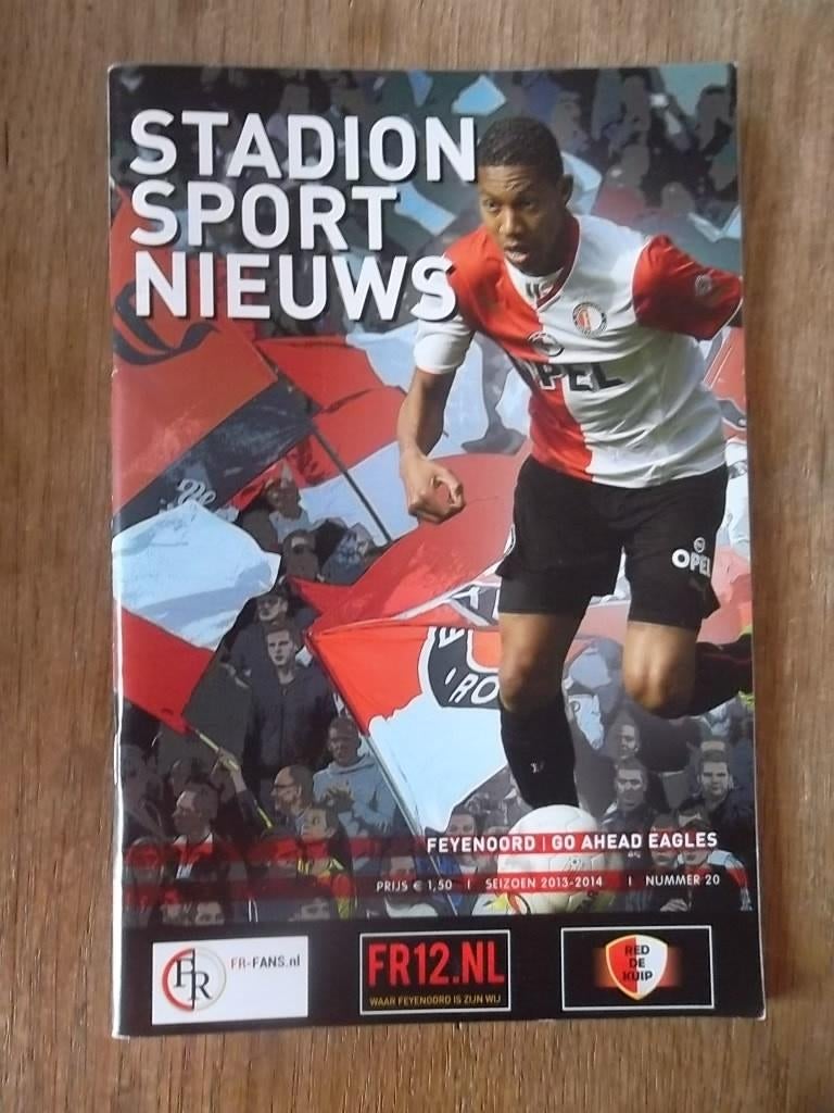 Programmaboekje 20 Feyenoord - Go Ahead Eagles 30 maart 2014, Ophalen of Verzenden, Gelezen, Watersport en Hengelsport