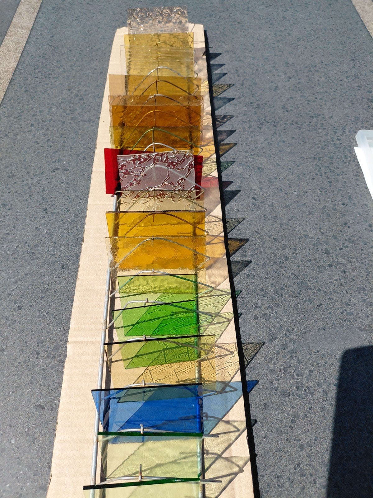 Glasplaatjes Glas in lood/Tiffany, Ophalen