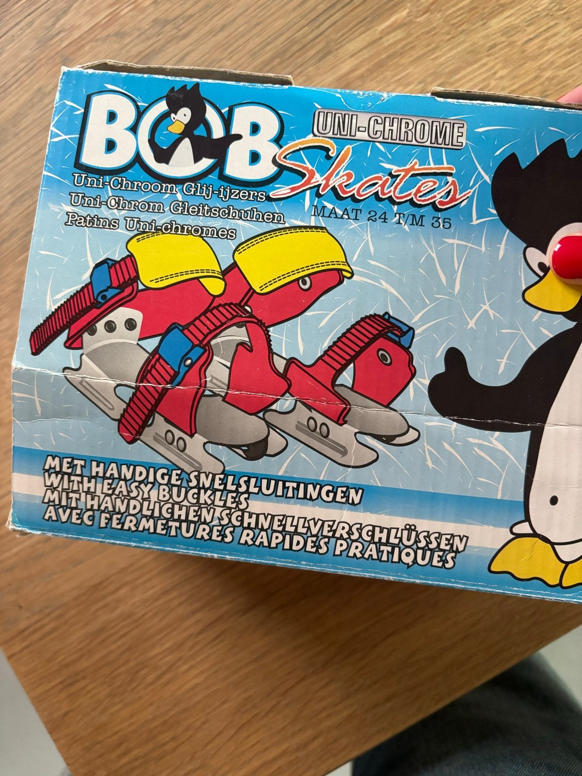 Bob Uni-Chrome Glij-ijzers / Schaatsijzers Maat 24-35, Ophalen of Verzenden, Gebruikt, Overige typen, Overige merken