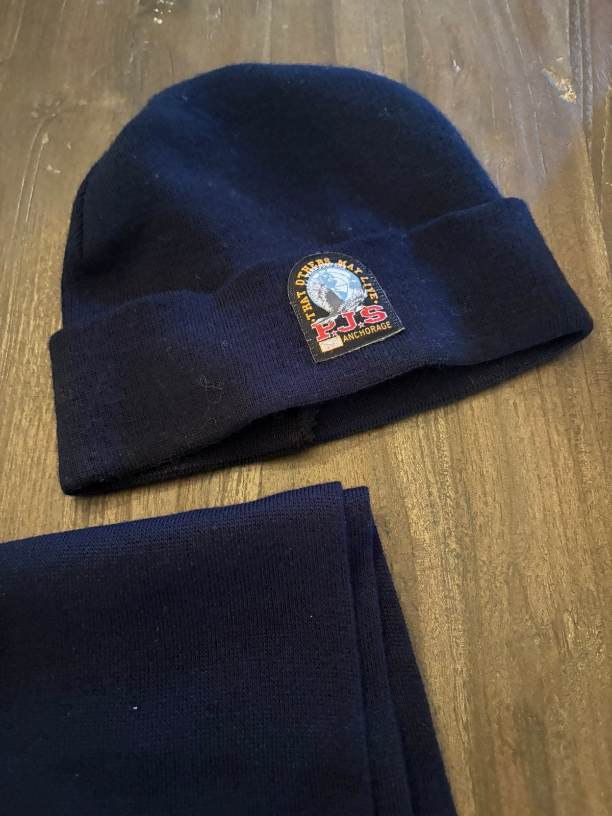 Parajumpers sjaal muts donkerblauw, Ophalen of Verzenden, Zo goed als nieuw, Muts