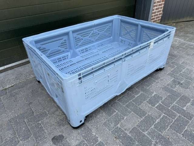 Verlengde geperforeerde palletbox grijs slowfeeder, voerbox, Niet ingevuld, Niet ingevuld, Ophalen of Verzenden, Zo goed als nieuw