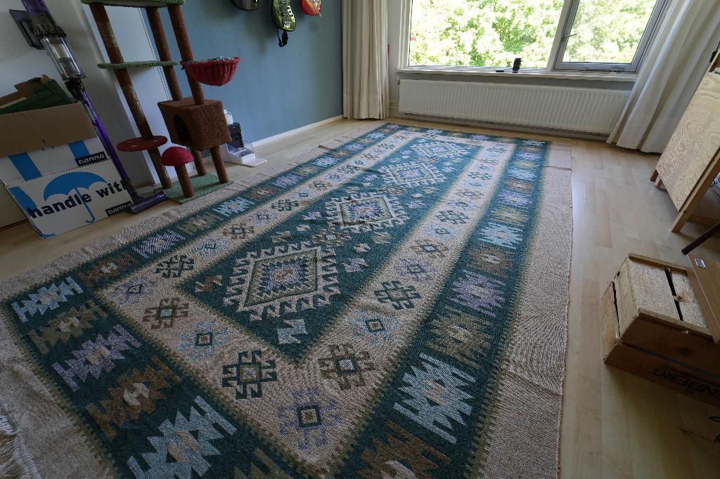 Vloerkleed Antik kilim Turks kleed - 240 X 400 CM, Ophalen, Zo goed als nieuw, 200 cm of meer, Rechthoekig