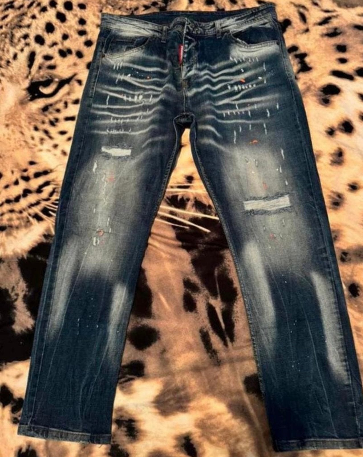 DSQUARED Heren spijkerbroek jeans, Ophalen of Verzenden, Zo goed als nieuw, Blauw, W36 - W38 (confectie 52/54)