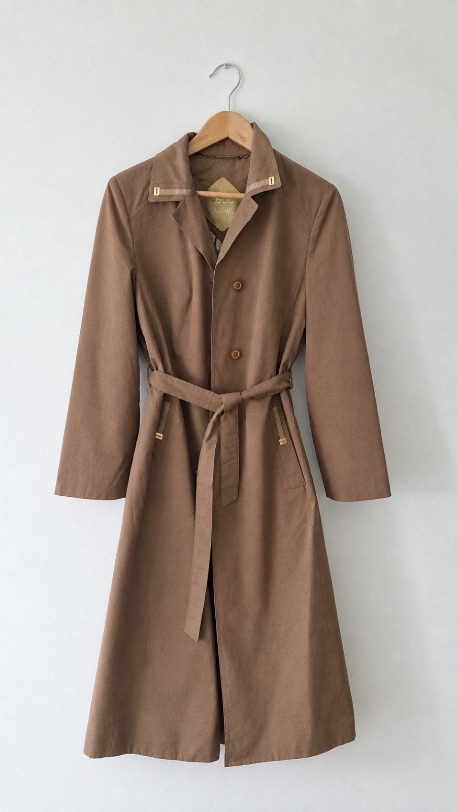 Trenchcoat Asco, Kleding | Dames, Maat 38/40 (M), Ophalen of Verzenden, Zo goed als nieuw, Bruin