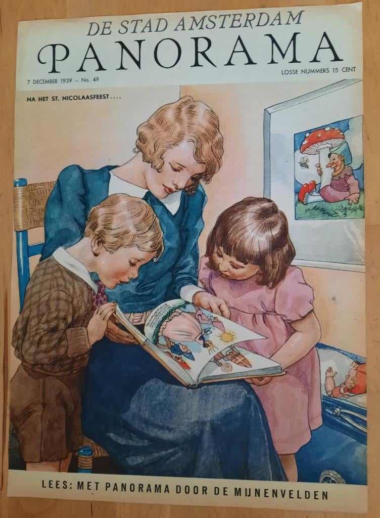 NA HET ST.NICOLAASFEEST.... PAGINA PANORAMA 1939, Verzamelen, Tijdschriften, Kranten en Knipsels, Ophalen of Verzenden, 1920 tot 1940