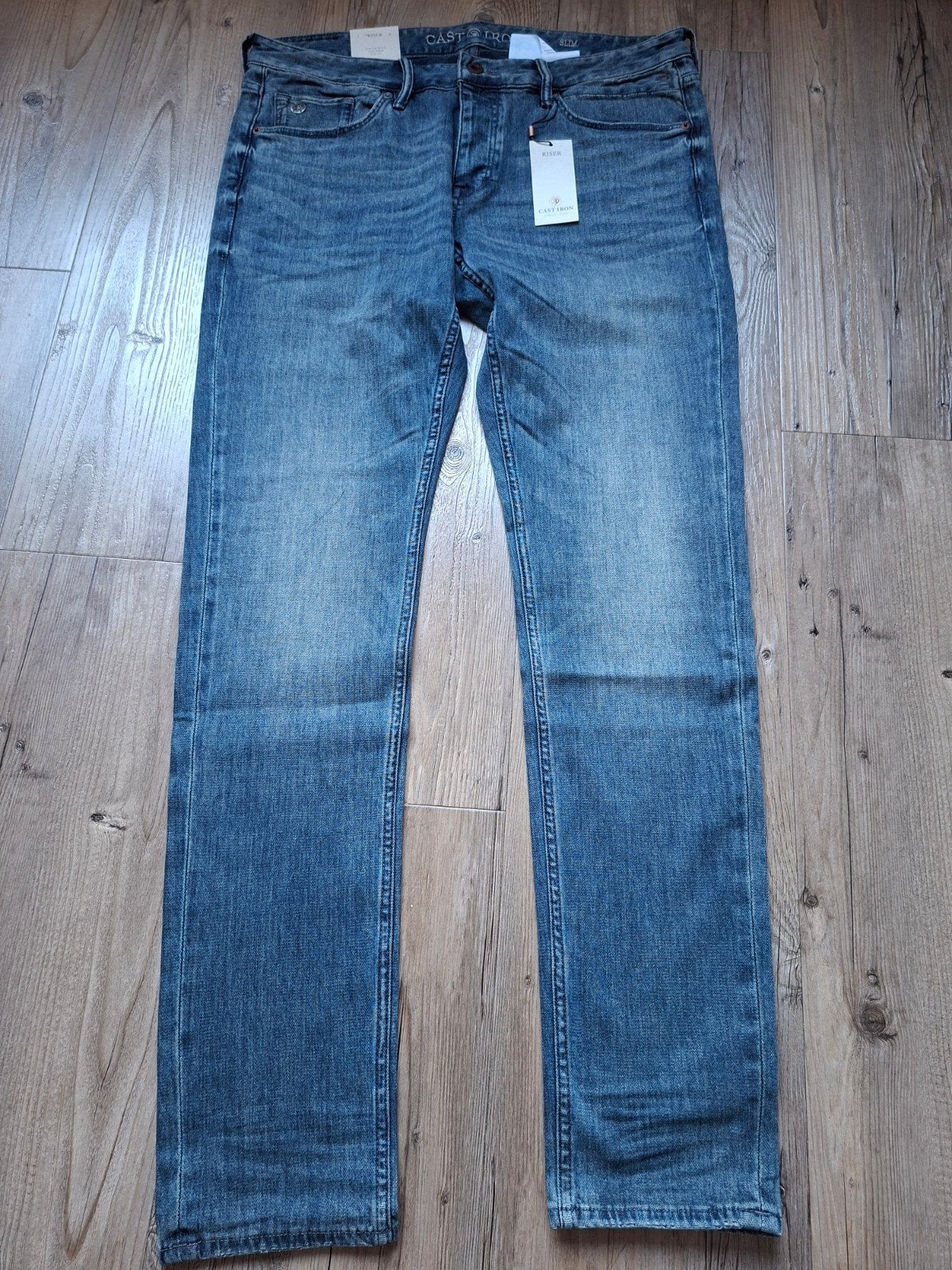 CAST IRON Riser slimfit jeans W36 L34, W36 - W38 (confectie 52/54), Blauw, Nieuw, Ophalen of Verzenden