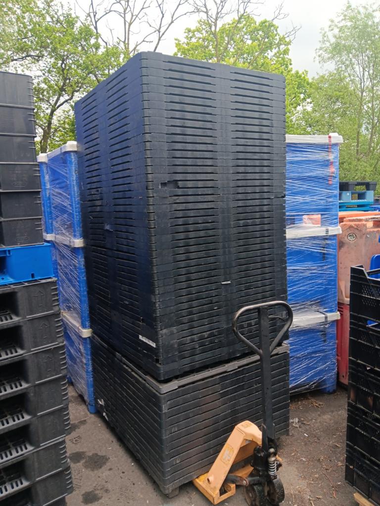 Nestbare kunststof pallets 100x120 cm, Ae, 100 cm of meer, Ae, 60 cm of meer