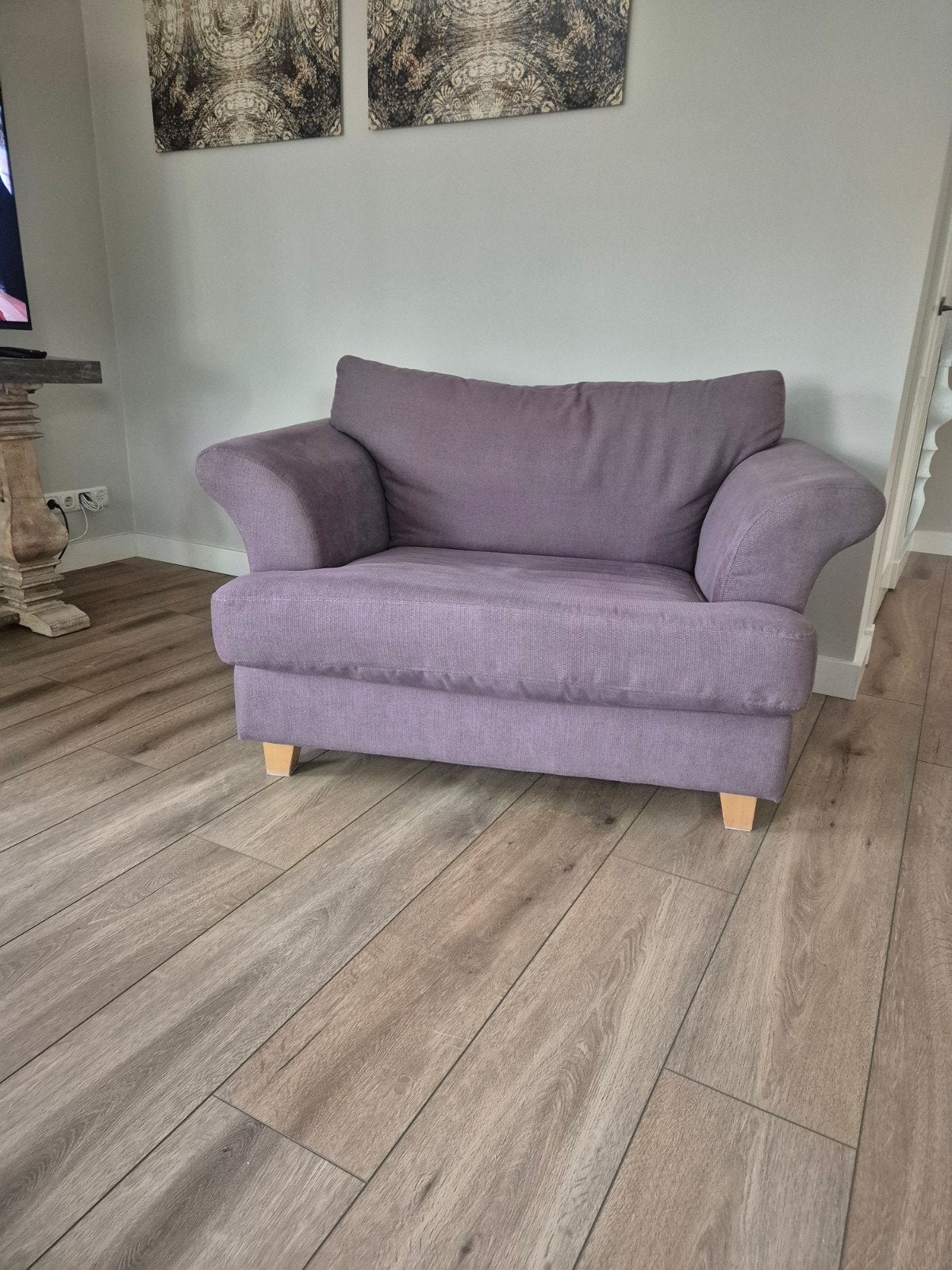 Heerlijk zittende loveseat gratis af te halen, Huis en Inrichting, Banken | Bankstellen, Ophalen, Gebruikt, 150 tot 200 cm, Tweepersoons