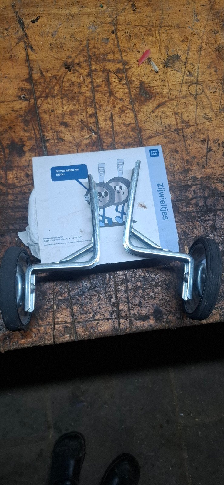 zijwielen, Ophalen