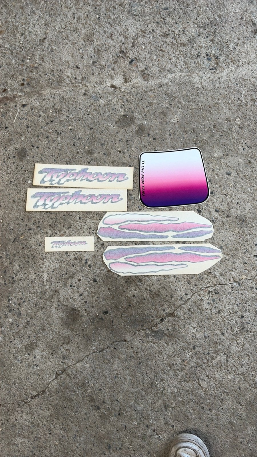 Piaggio typhoon stickerset nos, Ophalen of Verzenden
