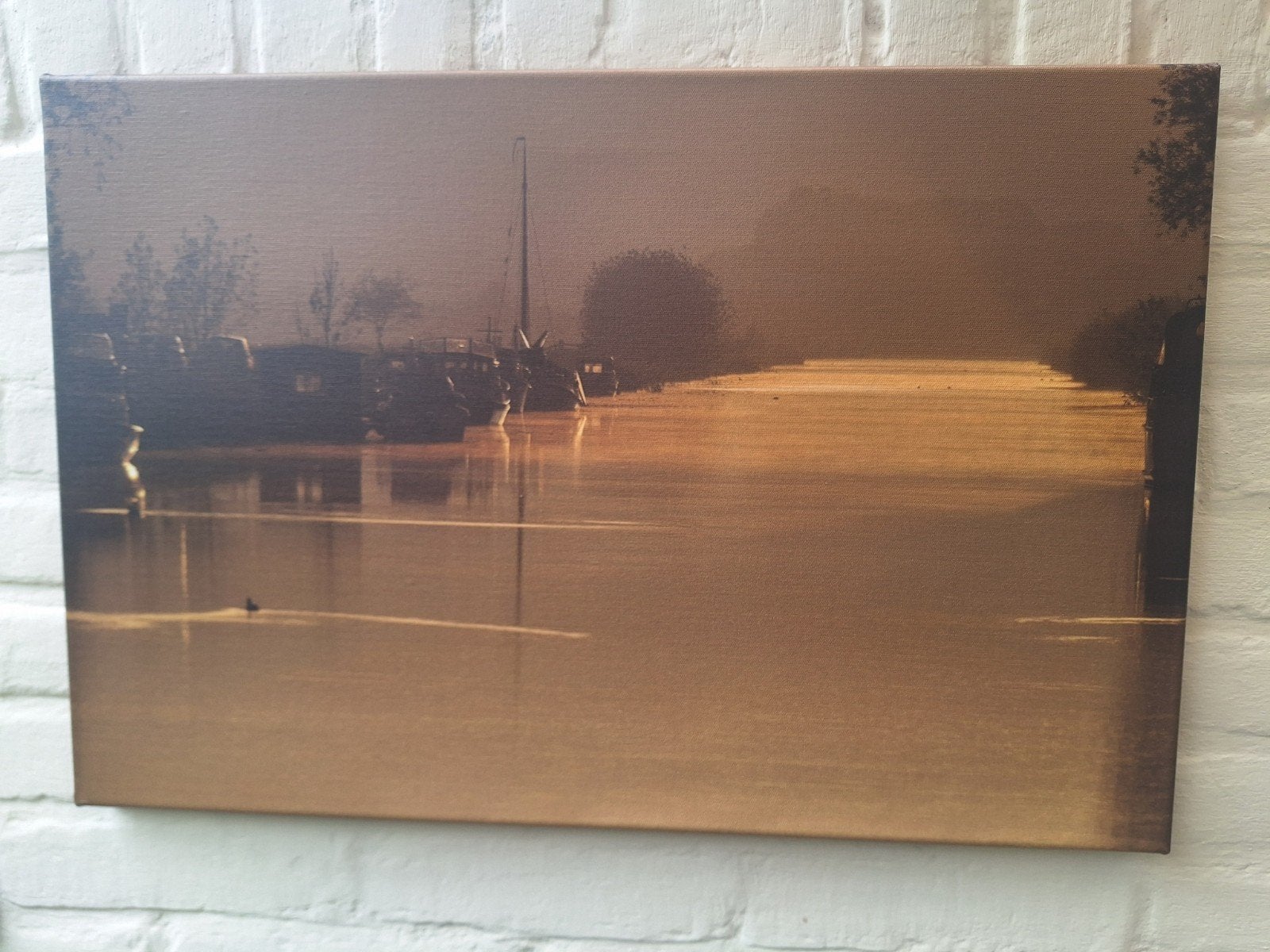 Mooi schilderij op doek, Ophalen, Zo goed als nieuw, 50 tot 75 cm, Schilderij