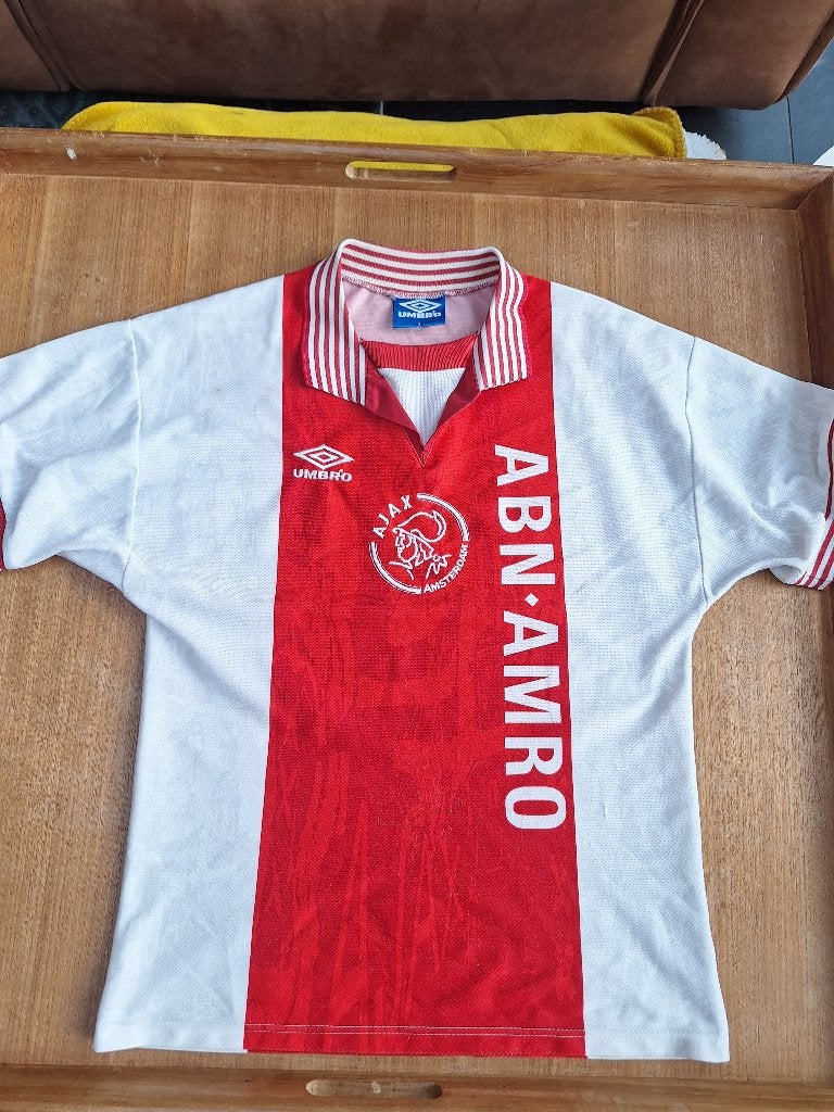 AFC Ajax 1996-97 thuisshirt, Verzenden, Voetbal, Gedragen, Rood