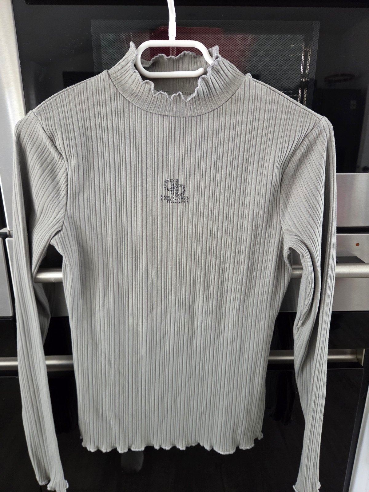 Pikeur Selection geribbelde longsleeve maat 140/146, Dieren en Toebehoren, Paardrijkleding, Ophalen, Zo goed als nieuw