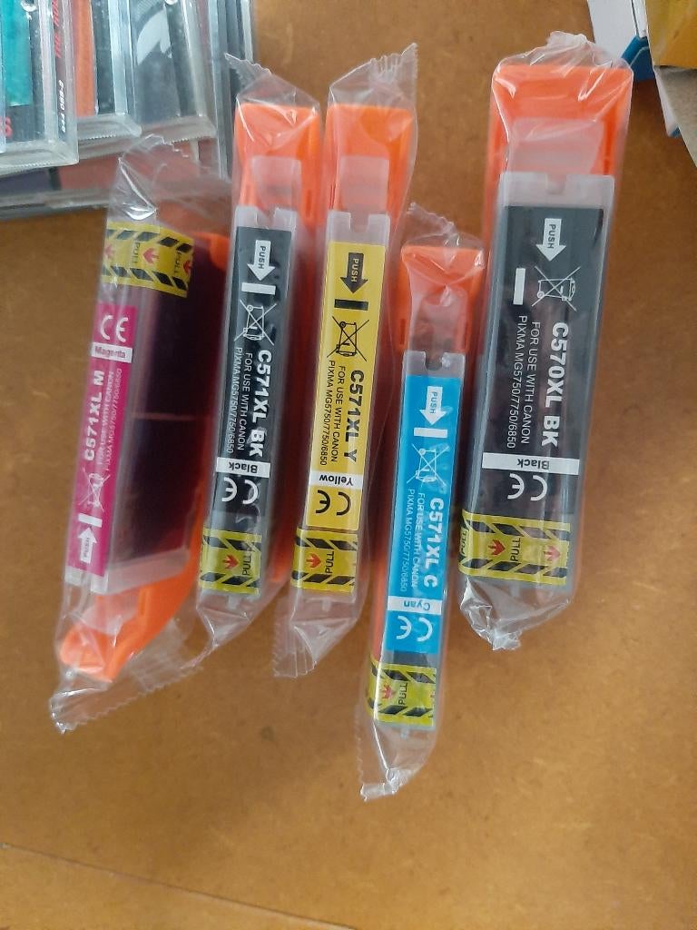 Inktcartridges GESEALED XL Canon MG 5750 ts5055/570/571, Ophalen, Nieuw, Cartridge, Canon