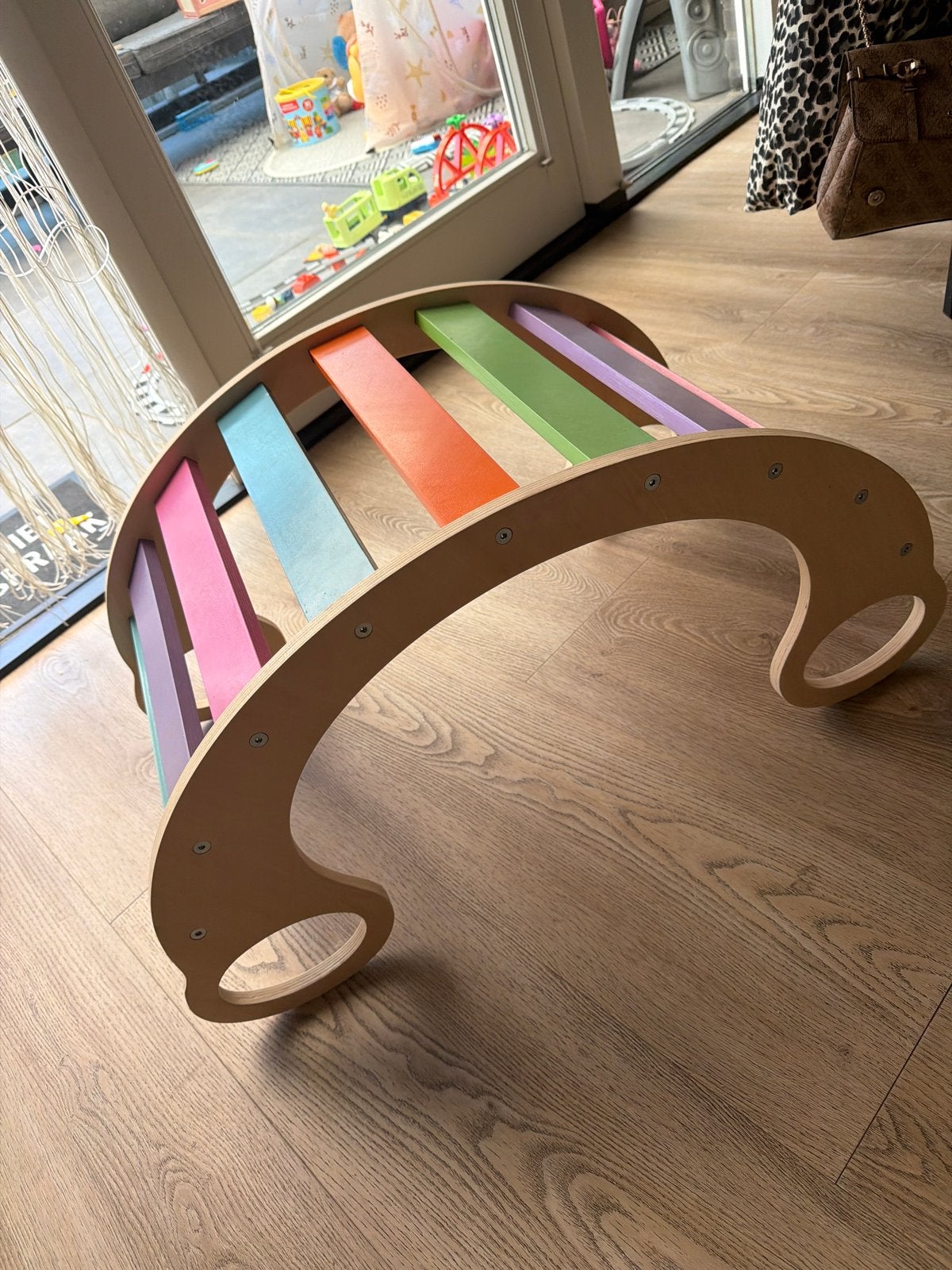 Montessori Regenboog Klimboog & Schommelwieg - Nieuw!, Ophalen, Nieuw, Overige typen