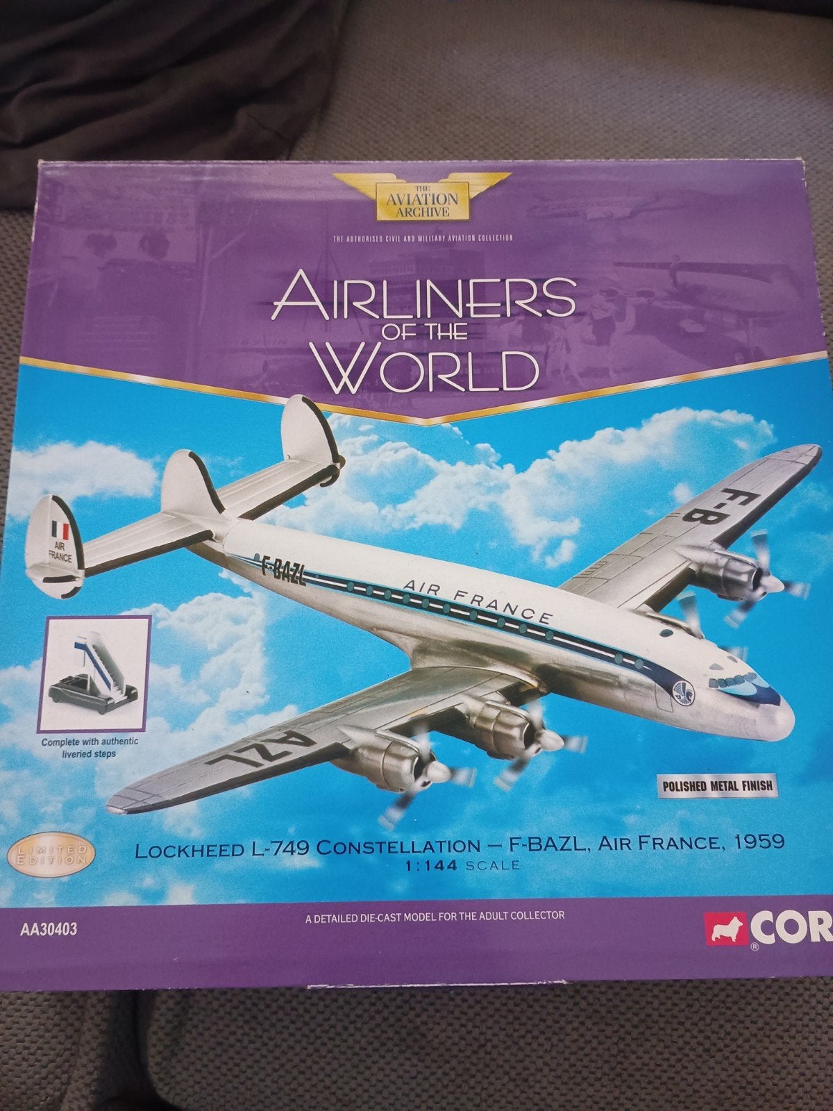 Lockheed constellation air France (corgi), Ophalen of Verzenden, Zo goed als nieuw, Schaalmodel