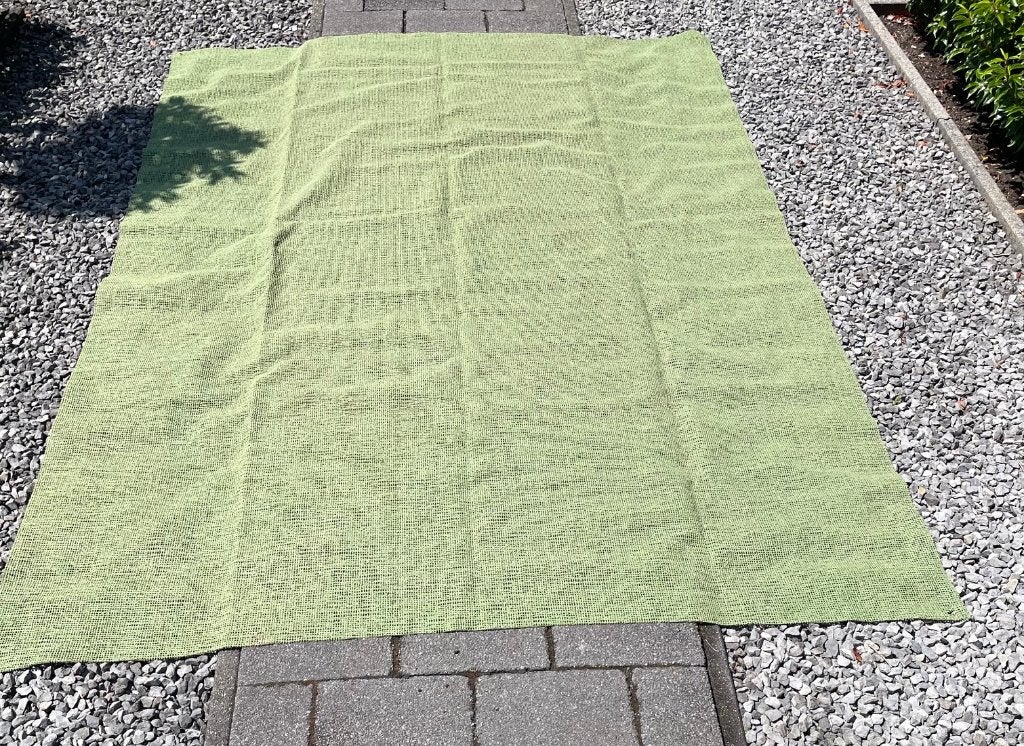 tenttapijt groen 200 x 270 cm, Ophalen, Gebruikt