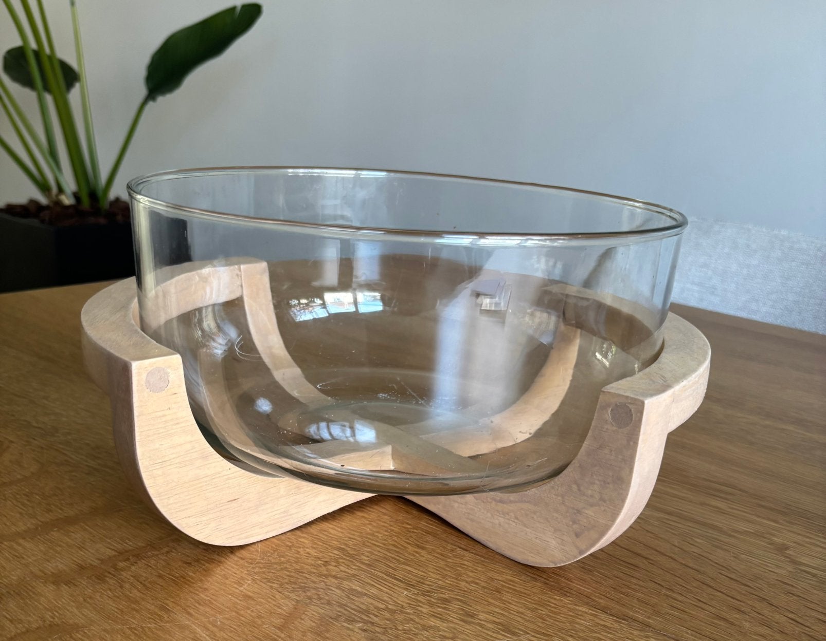 Slakom, saladebowl, Overige typen, Ophalen of Verzenden, Zo goed als nieuw, Glas