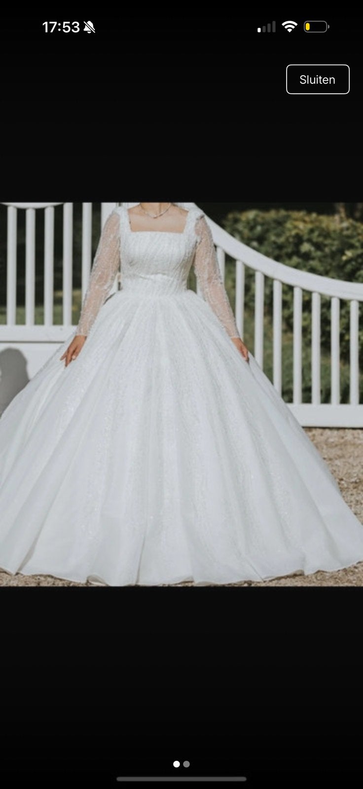 Trouwjurk / prinsessenjurk, Kleding | Dames, Ophalen of Verzenden, Zo goed als nieuw, Wit, Trouwjurk