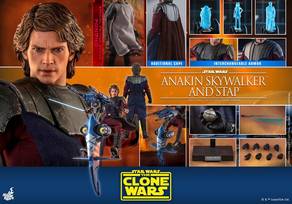 Hot Toys Anakin Skywalker and Stap Clone Wars, Verzamelen, Star Wars, Ophalen of Verzenden, Nieuw, Actiefiguurtje