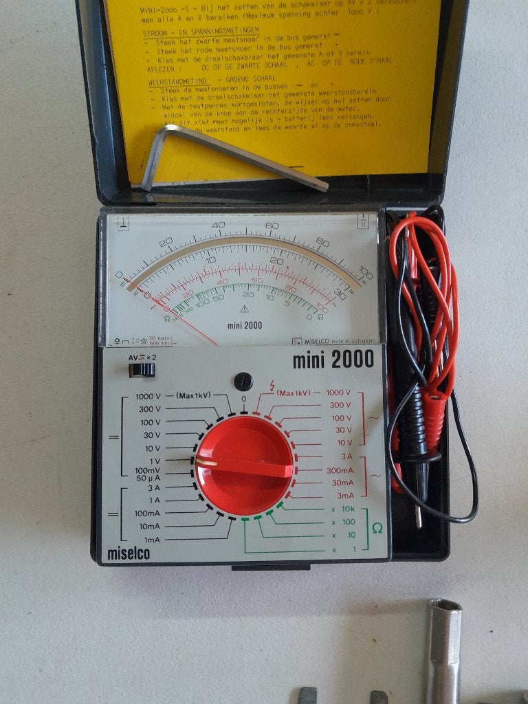 Analoge Multimeter Miselco Mini 2000, Doe-het-zelf en Verbouw, Ophalen of Verzenden, Gebruikt, Multimeter