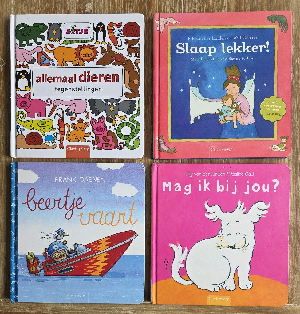 Leuke boeken voor de allerkleinsten - Clavis Peuter, Ophalen of Verzenden, Zo goed als nieuw, Diverse auteurs, 2 tot 3 jaar