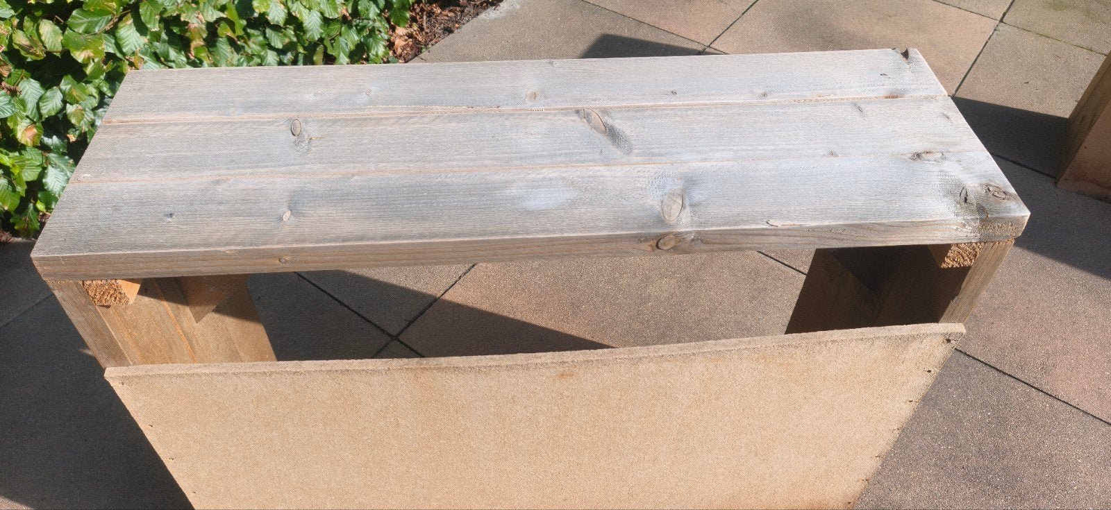 Sidetable / plantentafel van steigerhout, Ophalen, Gebruikt, 25 tot 50 cm, Rechthoekig