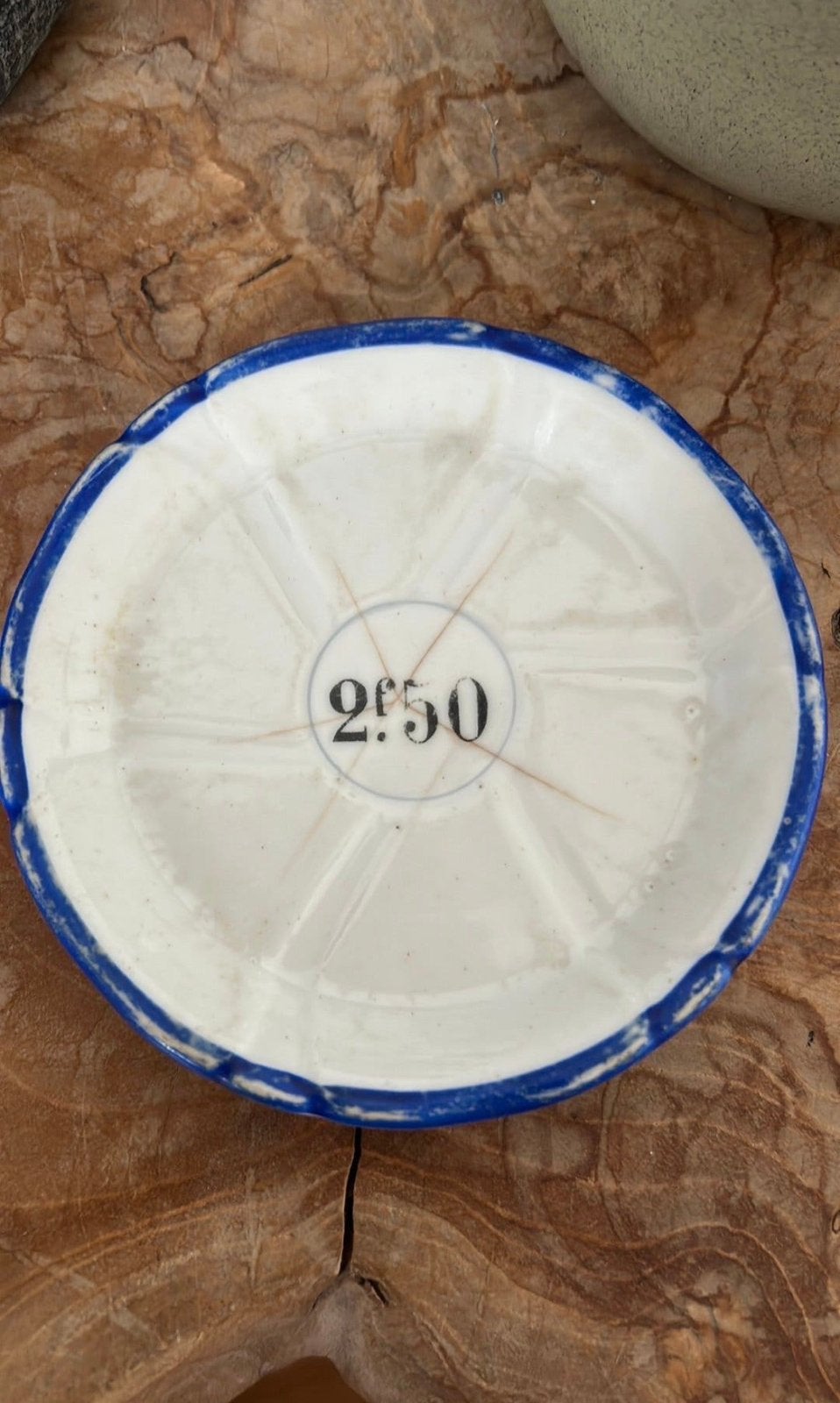 frans bistro schoteltje met franken erop  Afmetingen 12 cm, Ophalen of Verzenden