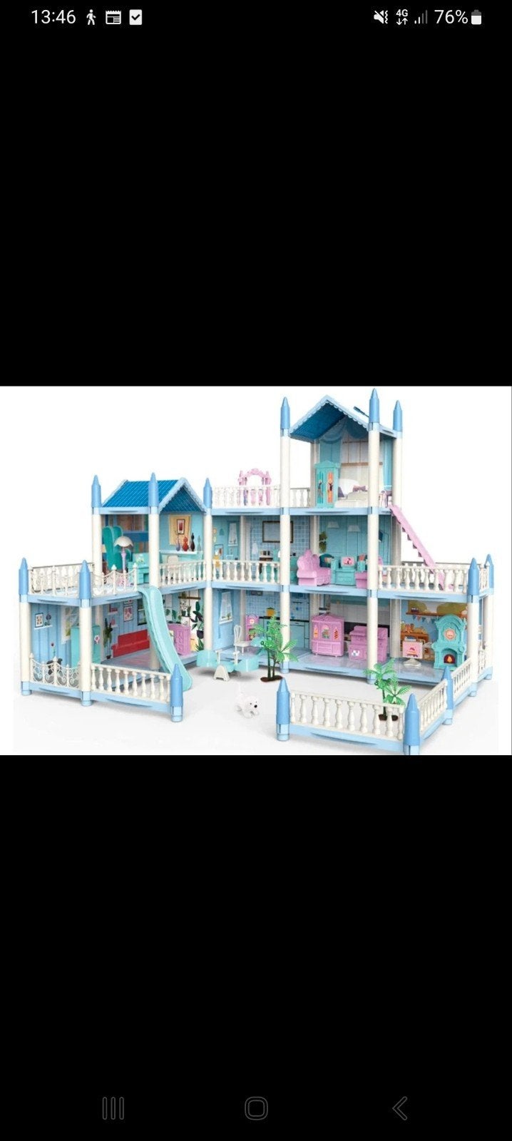 poppenhuis met meubels en accessoires, Ophalen, Zo goed als nieuw, Poppenhuis