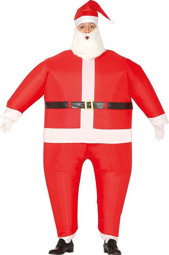 Kerstman pak opblaasbaar, Ophalen of Verzenden, Zo goed als nieuw