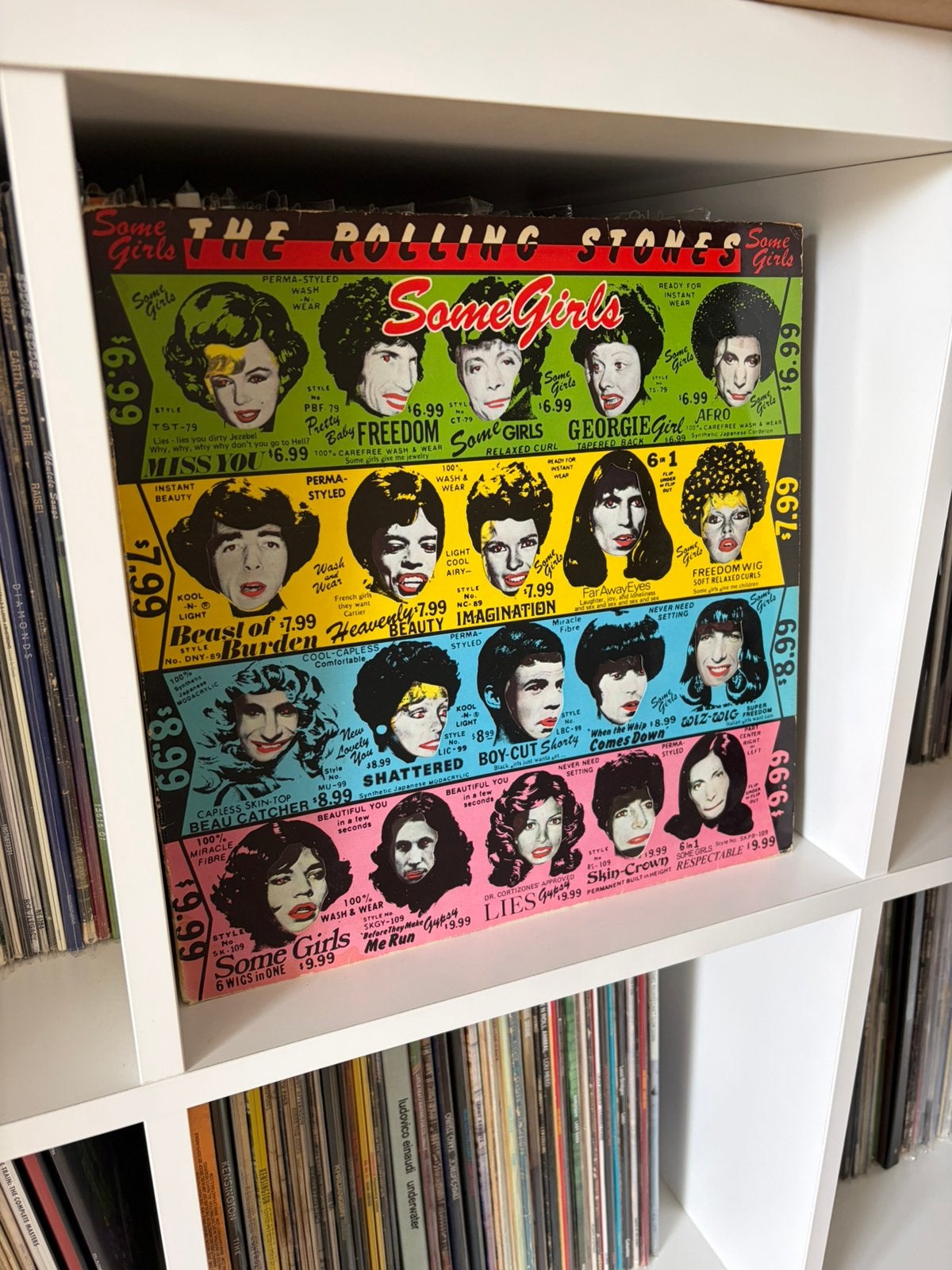 Rolling Stones - Some Girls - die-cut cover vinyl, Cd's en Dvd's, Vinyl | Rock, Ophalen of Verzenden, Gebruikt, 12 inch