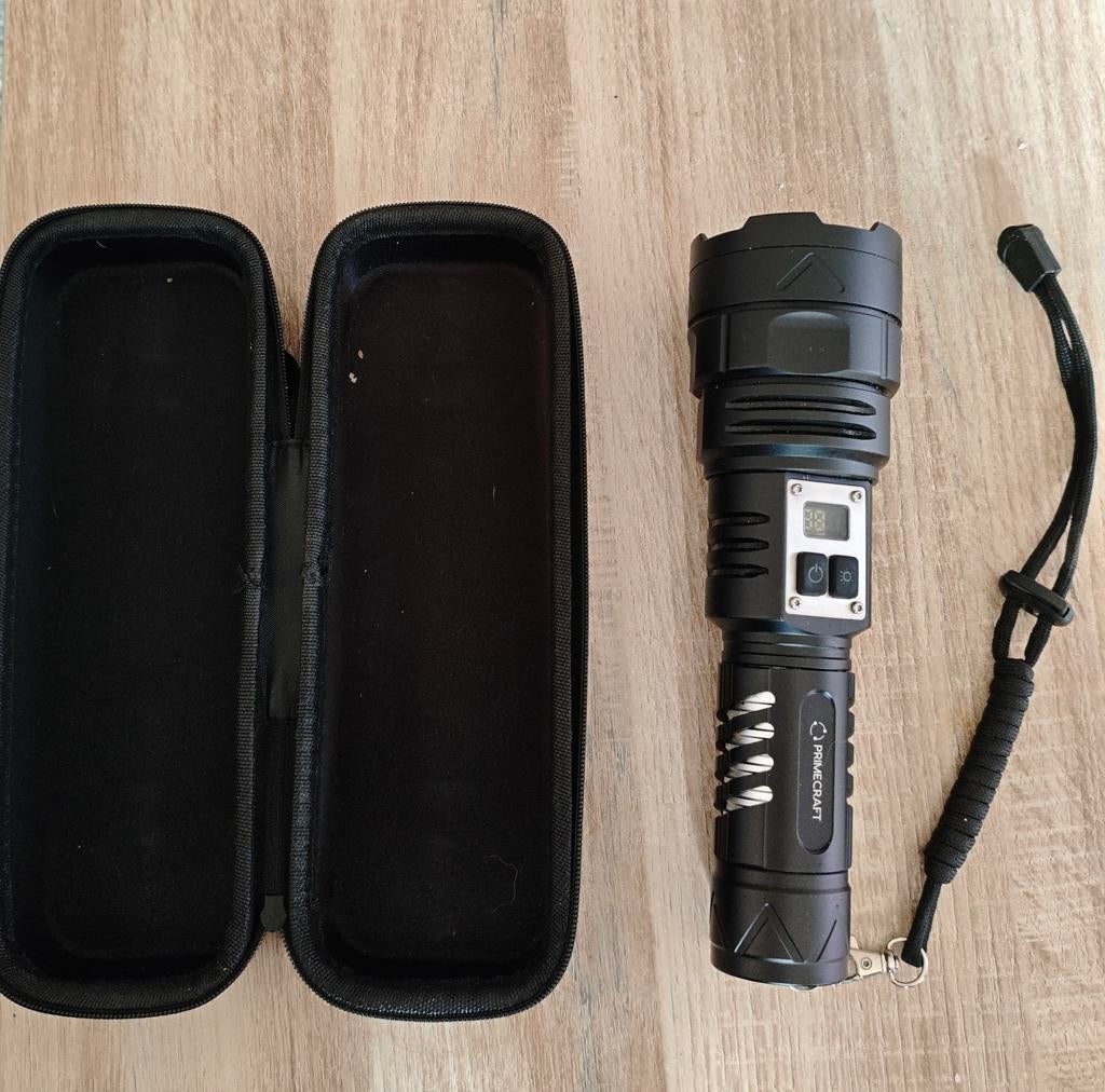 Primecraft militaire zaklamp. Weinig gebruikt!, Ophalen of Verzenden, Batterij