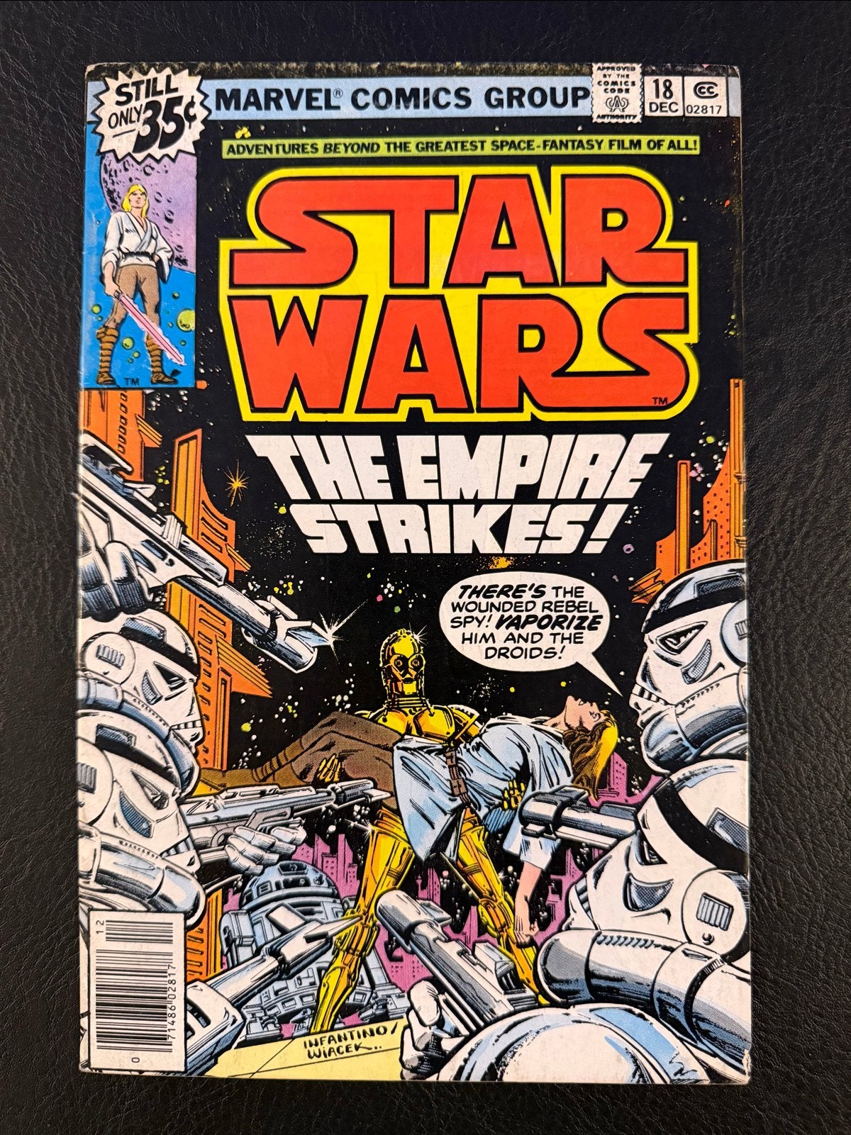 Star Wars Comic #18 1e Druk 1978 Marvel Comics, Amerika, Ophalen of Verzenden, Gelezen, Eén comic