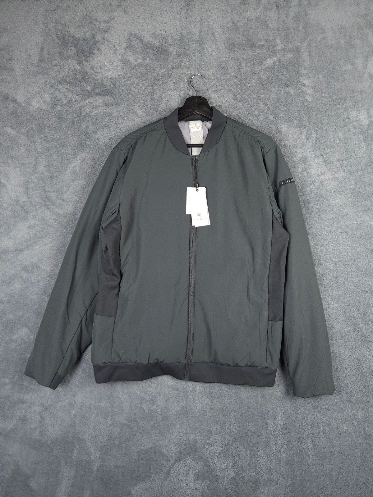 Cast Iron Jas Bomber Jack L Zomerjas Grijs Waterafstotend, Kleding | Heren, Maat 52/54 (L), Verzenden, ., Nieuw