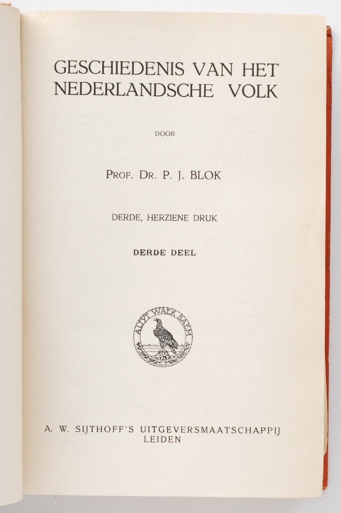 Antiek boek: Geschiedenis van het Nederlandsche volk, Antiek en Kunst, Antiek | Boeken en Bijbels, Verzenden, P.J. Blok