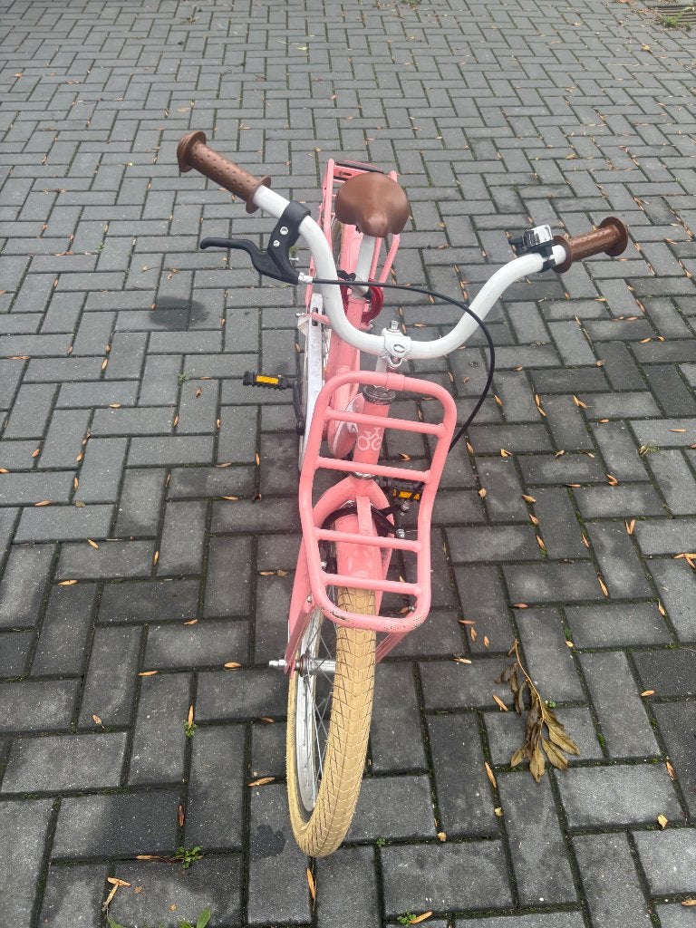 Kinderfiets roze 20 inch, Ophalen, Gebruikt, Sjoef, Terugtraprem