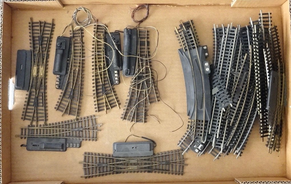 Fleischmann wissels OPKNAPPERS + GRATIS diverse rails, Gebruikt, Gelijkstroom, Fleischmann, Rails