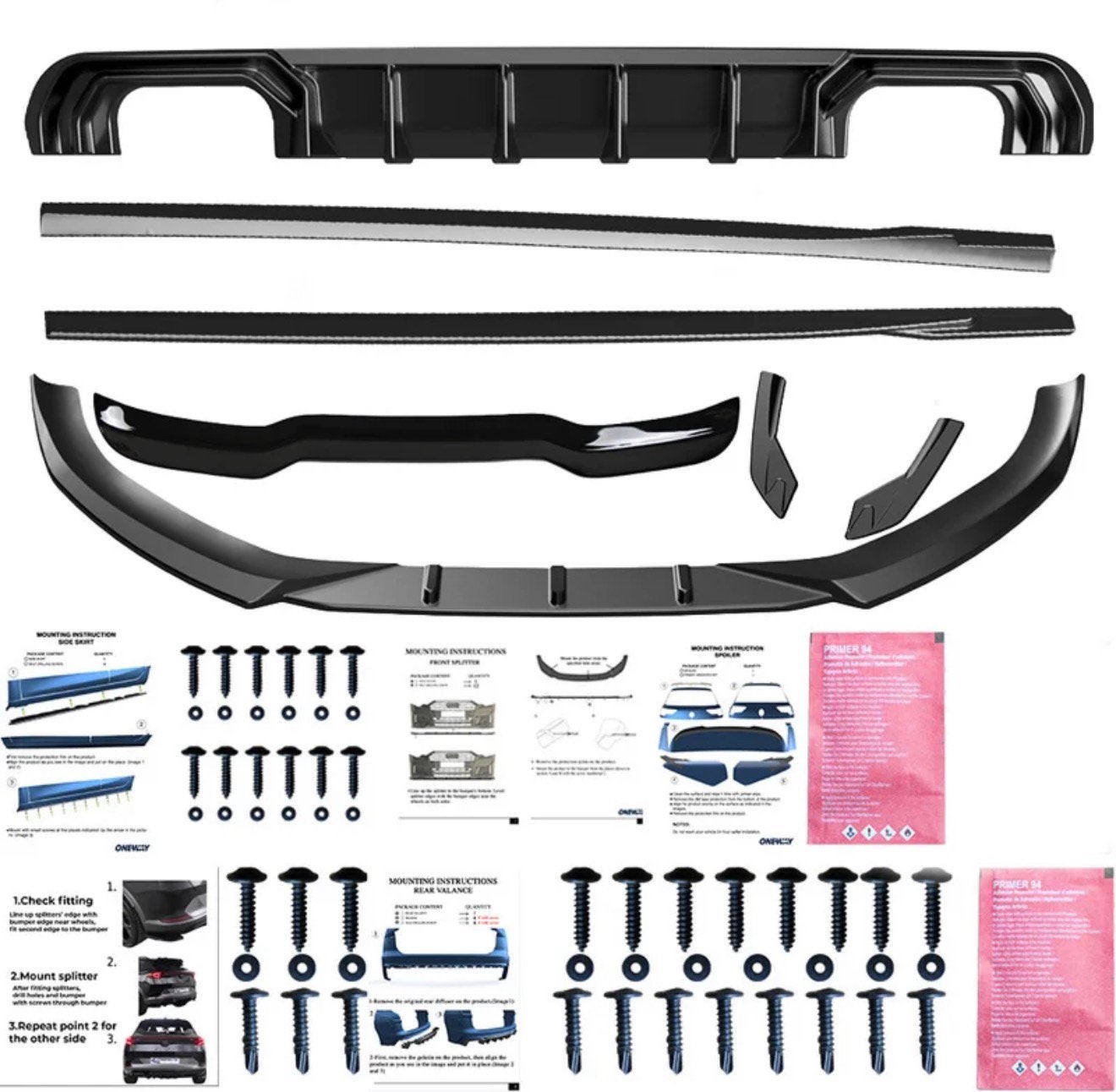 Oneway Complete bodykit Audi S3 Sportback 8V 2013-2016, Ophalen of Verzenden
