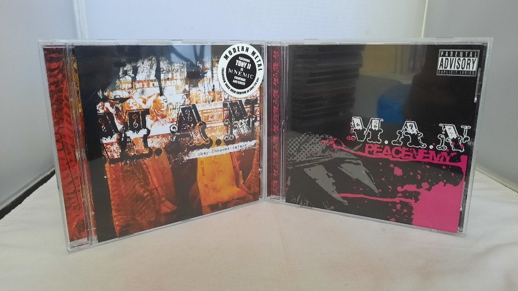 Partij van 2 M.A.N CD's Muziek Albums, Nu Metal, Ophalen of Verzenden, Gebruikt, Album