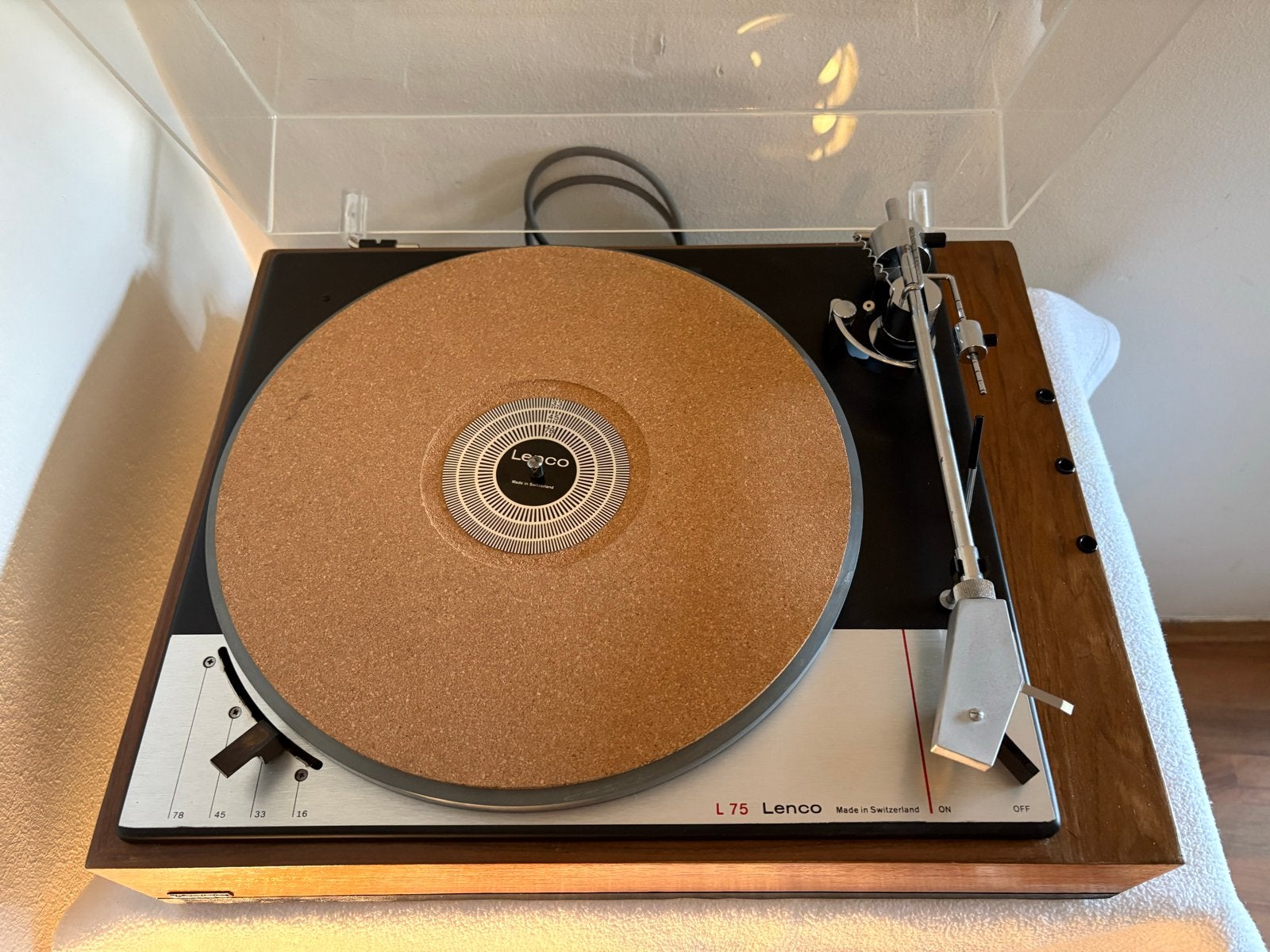 Volledig gerestaureerde vintage Lenco L75 platenspeler, Ophalen of Verzenden, Zo goed als nieuw, Platenspeler, Overige merken