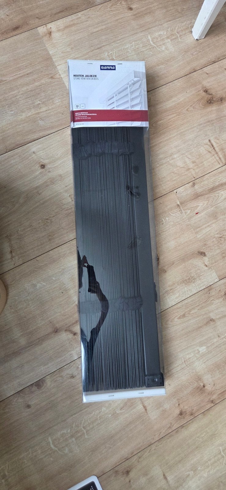 GAMMA Houten Jaloezie 90x180 cm - Zwart, Ophalen, Jaloezie, Overige merken, Zwart