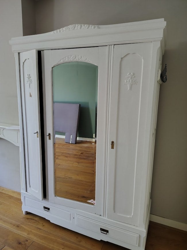 kledingkast, Huis en Inrichting, Kasten | Kledingkasten, Ophalen, Gebruikt, 150 tot 200 cm, 50 tot 75 cm