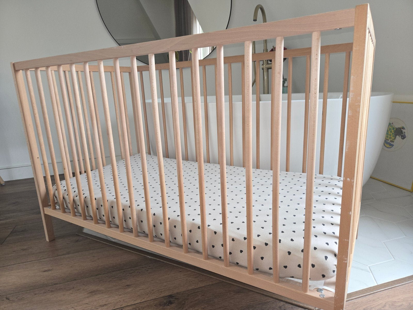 SNIGLAR ledikant Ikea beuken
Babybedje, beuken, 60x120 cm, Ophalen, Gebruikt, Ledikant
