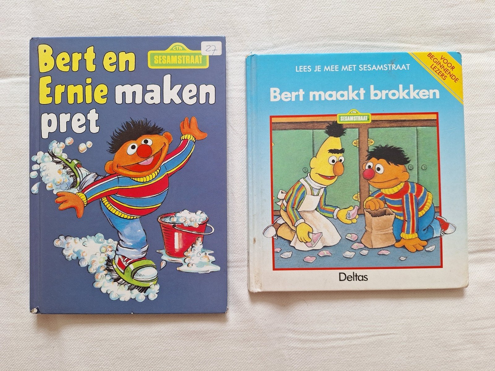 2x Bert en Ernie boeken, Boeken, Ophalen of Verzenden, Zo goed als nieuw, 3 tot 4 jaar
