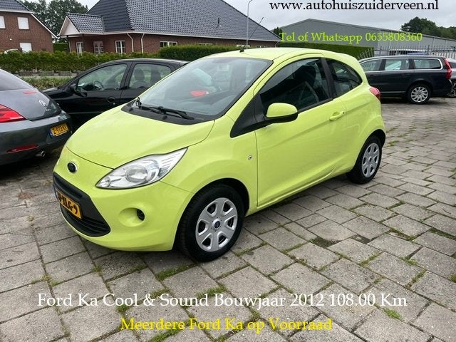 FORD Ka 1.2 69pk Cool & Sound 2012 108.386 Km, Auto's, Voorwielaandrijving, Stof, Gebruikt, 1242 cc